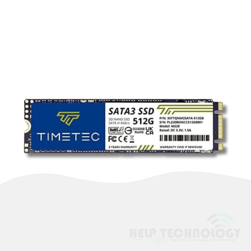 Unidad M.2 512GB Timetec SATA 