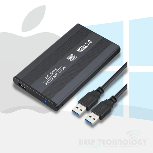[1381] Caja Para Disco SATA 2.5" a USB 2.0 Aluminio