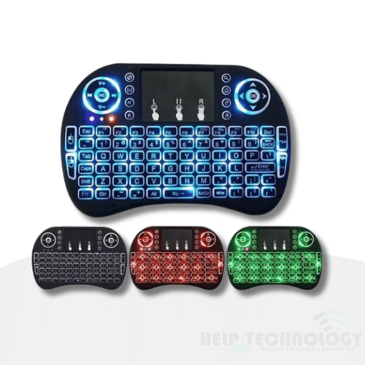 [1568] Combo Teclado Mouse Inalámbrico Para Smart Tv Mini