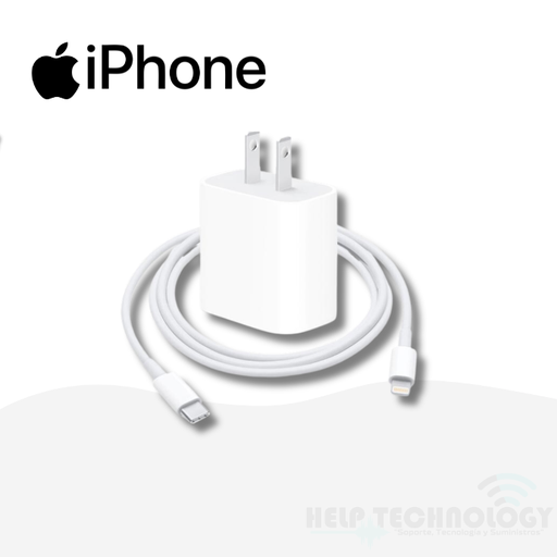 [1564] Cargador Para Apple Usb-C A lightning 25 W