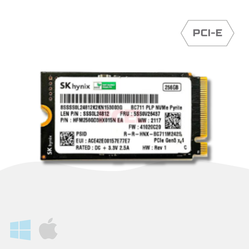 [1555] Unidad M.2 256 GB Hynix NVMe PCI 3.0 2242 