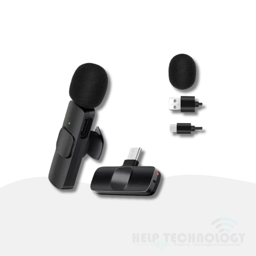 [1872] Micrófono De Solapa Inalámbrico Tipo C y Iphone